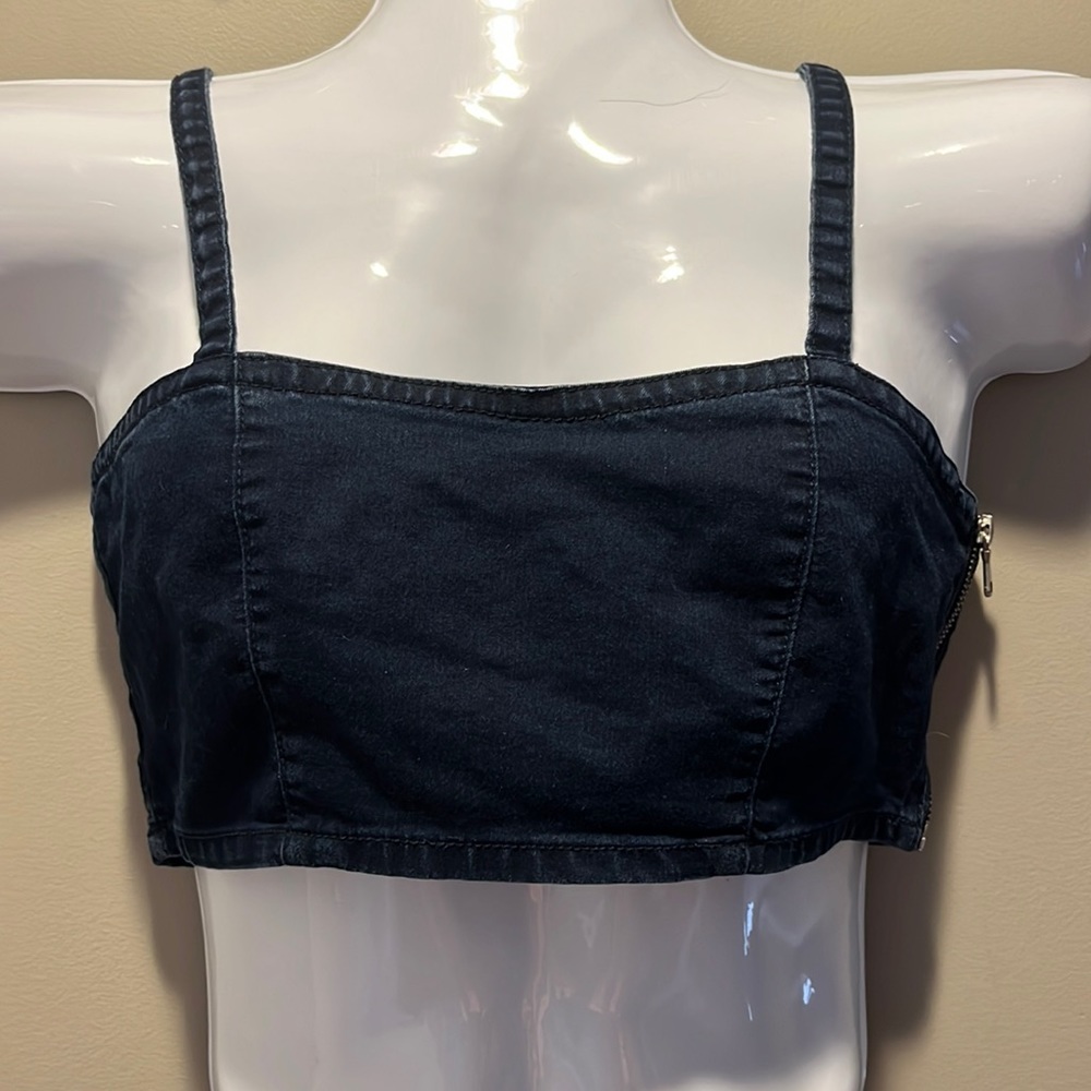 Forever 21 Denim Crop Top